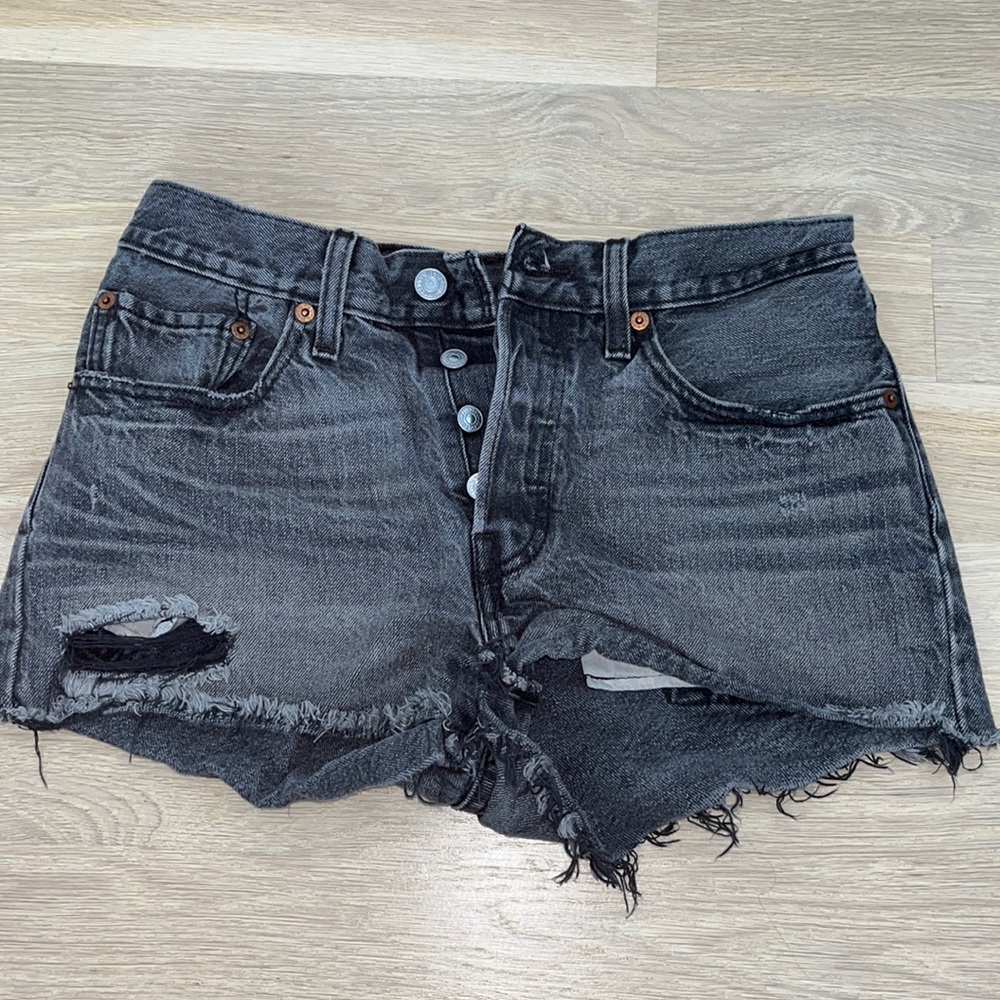 Grey Levi jean shorts | Size 25/26 | Originally $70